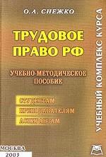 Трудовое право РФ. Учебный комплекс курса: учебно-методическое пособие
