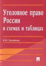 Уголовное право России в схемах и таблицах