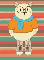 Блокнот для записей "Винтажная сова" (А6)