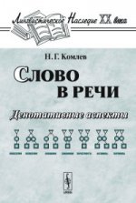 Слово в речи: Денотативные аспекты