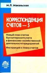Корреспонденция счетов - 4. Новый план счетов. Инструкция счетов
