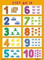Развивающие плакаты " Счет до 10"