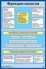 Функции налогов. Наглядное пособие по обществозанию для средней школы
