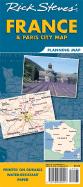 Rick Steves` France & Paris City Map Planning Map