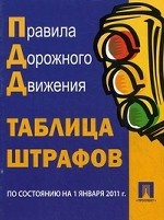 Правила дорожного движения. Таблица штрафов по состоянию на 01. 01. 2011